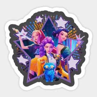 VINTAGE KPOP DEMON HUNTERS Sticker